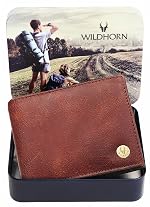 WildHorn Brown Leather Wallet for Men I Ultra Strong Stitching I 6 Card Slots I 2 Currency & 2 Secret Compartments I 1 Coin Pocket- Amazon