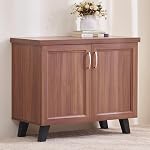 Home Centre | Helios Alton 9 Pairs Shoe Cabinet | Engineered Wood | Walnut | 1 Year Warranty- Amazon