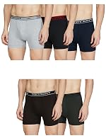 Dixcy Scott Cross Trunk | Long Leg Trunks for Men | 100% Combed Cotton | Soft, Sweat-Absorbent Waistband | C-Open Front Men’s Underwear | Self-Hem Leg Grip Innerwear for Man | Pack of 5- Amazon