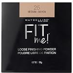 Maybelline New York Fit Me Loose Finishing Powder, Silky and Lightweight, Natural-looking beautiful skin, Quick blendable skin-friendly flawless makeup Loose Powder – Medium|20 grams- Amazon