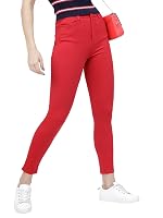 Tokyo Talkies Women’s Slim Fit Regular Trousers | Stretchable Trousers| Mid-Rise- Amazon