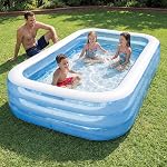 Btag Premium Inflatable Family Swimming Pool for Kids & Adults | Extra-Large 10 Feet 3-Layer Striped Bath Tub Without Pump, 120×72×22 Inch for Home & Outdoor Use- Amazon