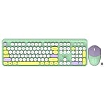 Zebronics Wireless Keyboard & Mouse Combo, 104 UV-Coated Keys, ₹ Key, 12 Multimedia Keys, Retractable Stand, 3 Button Mouse, 1600 DPI, High Precision, USB Nano Receiver (Companion 301, Garden)- Amazon
