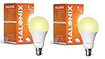 Halonix Photon Plus Base B22 9-Watt LED Bulb (Pack of 2, Warm White)- Amazon