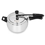 Mumma’s LIFE Cooker 3 ltr | Heavy-Duty Silver Pressure Cooker with Inner Lid | Cool-Touch Handles | ISI Certified Lock System | Induction & Gas Stove Compatible- Amazon