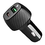 ZEBRONICS CC48 Car Charger with 48 Watts Rapid Charge, Dual Output Ports (USB + Type C PD), Compact Design, Built in Protections, LED Indicator- Amazon
