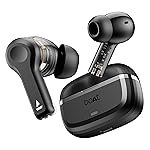 Boat Nirvana Space, 360º Spatial Audio, Active Noise Cancellation (~32dB), 100Hrs Battery,4Mics ENx, Fast Charge, v5.3 Bluetooth Earbuds, TWS Ear Buds Wireless Earphones with mic (Cosmic Black)- Amazon