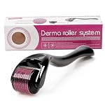 Morwine Derma Roller 0.5mm for Hair & Beard Growth – 540 Titanium Micro Needles for Hair Regrowth, Beard Growth, Acne Scar Reduction & Skin Rejuvenation – Safe for Men & Women (Black)- Amazon
