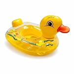 Cute Duck Inflatable Swim Ring Baby Pool Float with Seat, Lightweight Backrest Support & Stable Base, Safe PVC Infant & Toddler Swimming Ring for Pool & Water Play Babys- Amazon