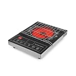CELLO Blazing Venus Infrared Cooktop Stove 2200W Black | Crystal Glass Top Plate, Sensor Touch Controls, Customized Reset Menu, 11 Stage Power Settings | For Frying Boiling Grilling | 1 Year Warranty- Amazon