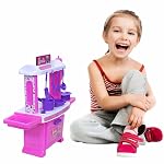 Toyzone Barbie Kitchen Set-45977|My Little Girls Toy|Kitchen Set for Kids|Barbie Kids Kitchen Chef|Role Play Set| Cooking Toy|Pretend Play Kitchen Accessories Set|Household Set- Amazon