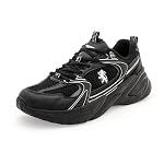 Red Tape Women’s Sneakers White Silver Pu Mesh Round Toe Lace-Up- Amazon