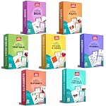 Mini Steps 7-in-1 Early Learning Flash Cards – 196 Educational Cards for Babies, Preschool & Toddlers (12+ Months)- Amazon