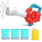 VGRASSP Bazooka Bubble Launcher Toy Gun for Kids – Battery Operated Bubble Maker Machine with Soap Solution and 2 Bottles – Indoor and Outdoor Gatling Gun Toy Gift – Color As Per Stock- Amazon