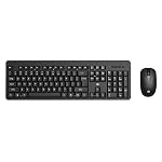 HP KM200 Wireless Mouse and Keyboard Combo, Full-Size Ergonomic Design, 3 Button and Built-in Scroll Wheel, 2.4 GHz Wireless connectio, 3 Years Warranty (7J4G8AA)- Amazon