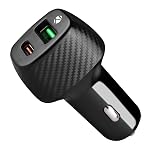 ZEBRONICS CC48 Car Charger with 48 Watts Rapid Charge, Dual Output Ports (USB + Type C PD), Compact Design, Built in Protections, LED Indicator- Amazon