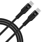Zebronics Wattz 60CC2 Type-C to Type-C Soft Silicone Cable, PD 60W, 1 Meter, Durable, Charge & Sync, Rapid Charging, For Laptops, Tablets, Mobiles (Black)- Amazon