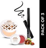 Just Herbs On-The-Go Beauty Trio Pack (Compact, Eyeliner, Lip & C…more- Flipkart
