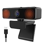 Nuroum 2K Webcam with Microphone, 1080P/60fps, 1440P/30fps, Dual Microphone with Privacy Cover, Wide-Angle USB FHD Web Computer Camera, Plug and Play, for Zoom/Skype/Teams/Webex, Laptop MAC PC Desktop- Amazon