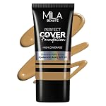 Mila Beauté Perfect Cover Foundation with Hyaluronic Acid & SPF 20 | High Coverage & Flawless Matte Finish | Super Hydrating & Lightweight Formula | Suitable for All Skin Types – 8 Honey- Amazon