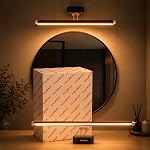 Halonix Signia 6W 3-in-1 Color Changing Mirror Light/Picture Light | Adjustable Color (Warm White, Natural White & Cool White) | Vanity Light | Decorative Mirror Light for Bathroom, Dressing Area |- Amazon