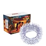Desidiya® 12 Meter (39Ft) LED Rice String Lights – White Fancy Decorative Fairy Lights for Indoor Outdoor Use, Bedroom, Wedding & Festival Ambience Pack of 1- Amazon