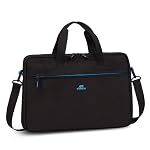 RivaCase Regent 8057 Black Laptop Bag 16″ Inches Smart Design Durability for both Versatility and Style Briefcase for Macbook, Gaming Laptop with Smart Organizer, Professional Bag for Business, Travel- Amazon