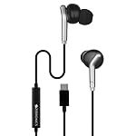 Zebronics Type-C Wired Earphones, in-Line MIC, Deep Bass, 1.2m Cable, 10mm Neodymium Driver, Light Weight, in-Ear Design, Compatible with Mobile, Tablet, Laptop (Bro C, Black)- Amazon
