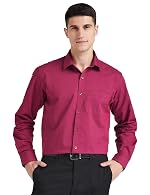 Symbol Men’s Cotton Formal Shirt | Plain | Full Sleeve – Regular Fit (Available in Plus Sizes)- Amazon