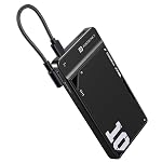 Portronics Luxcell Uno 10K 10000 mAh 22.5W Fast Charging Power Bank with Detachable Type C Cable, Ultra Slim Power Bank with Mach USB-A Output, Type C PD Output, Type C Input, Wake Up Button(Black)- Amazon