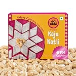 GO DESi Premium Kaju Katli – 180 grams | 61% Cashews | More Cashews, Less Sugar | Sweets |- Amazon