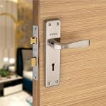 SARDAR IM-04 SS Iron Handle Set 7 Inch|2 Keys | 6 Lever Single Turn Lock Set| Handle Set for Door, Bathroom, Bedroom, Living Room| (SS), Silver- Amazon