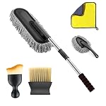 Car Duster Kit for Car Cleaning, 5 PCS Microfiber Car Cleaning Accessories Kit, Dashboard Dust Cleaner, Scratch-Free Interior & Exterior Detailing Tools for Car, Bike & Motorcycle (Car Duster Kit)- Amazon