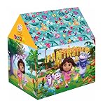 Ratna’s Dora Kids Play Tent House, Jumbo Size Indoor Outdoor Use, 110 x 96 x 74 cm Tent for Kids 2+ Years- Amazon