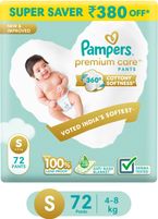 Pampers Premium Care Pant Diapers – S (72 Pieces)- Flipkart