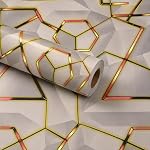Wings Star Wall Stickers DIY Wallpaper (45 x 500 CM, Beige & Gold) | Self Adhesive PVC Roll | Home Decoration for Living Room Hall Bedroom | Easy Peel and Stick Decor Paper- Amazon