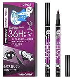 12pc Set (Black Color) 36h Eyeliner Waterproof Pen Eye Liner Best Professional Oil Free Matte Glossy Natural Sketch Pencil Marker Long Lasting For Newborn baby Women Girls Makeup Eyeliners- Amazon