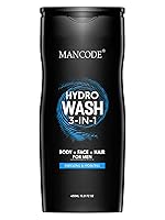Mancode Hydro Body Wash For Men 450ml, 3 In 1 Active Body Wash For Body, Shower Gel For Men, Bodywash, Face And Hair With Refreshing Menthol And Natural Oils Extract- Amazon