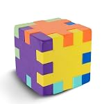 Babypro Cube Toy, Beginner Cube for Kids & Adults, Magic Stress Buster Brainstorming Puzzle, for Kids Above 2 Years, (Multicolour, 7.5cm x 7.5cm)- Amazon