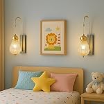 ultimate 8WATT Crystal Diamond Wall Lamp with 3-in-1 Light Color: White, Warm, Natural – Gold Finish Indoor Decorative Lighting- Amazon