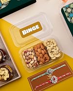 Rakhi For Bhaiya Rakhi For Brother Rakhi Set Rakhi Gift Dry Fruits Combo Pack Snack Box Pack of 3 DryFruits Cashew Almond Pistachios Couture Rakhi Set Of 2- Amazon