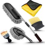 AHYRA 5 PCS Microfiber Car Duster Kit|Interior & Exterior Car- Flipkart
