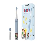 beatXP Jiggle Sonic Electric Toothbrush for Kids with 2 Brush Heads & 3 Cleaning Modes | Rechargeable Electric Toothbrush | 20500 Strokes/Min with Long Battery Life (Baby Blue),1 Count- Amazon
