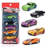 Jam & Honey Premium Die-Cast Metal Car | Free Wheel Toy Vehicle for Kids | Realistic Design | Vibrant Paint | No Assembly | Collectible Mini Car Model | Pack of 5 | Multicolor- Amazon