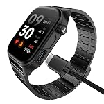 boAt New Launch Ultima Vogue 2, India’s First AMOLED Type-C Smartwatch, 1.96″ Display, 1000 nits Brightness, Metal Body w/Premium Straps, 10-Days Battery Life, Smartwatch for Men & Women (Steel Black)- Amazon