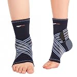 Amazon Basics Premium Ankle Support | Adjustable Compression for Daily Comfort | Breathable Fabric | Padded Design for Stability | Unisex | XL- Amazon