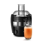 Philips HR1832/00 Centrifugal Juicer Fruits & Vegetables | 500W Juicer | 1.5L Capacity | XL Feeding Tube | QuickClean Technology | Compact Design | Ink Black- Amazon
