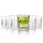 CELLO Swirl Rock Tumbler Glass Set of 6, 325ml Each | Dishwasher Safe | Comfortable Grip | Perfect Glasses for Drinking Water, Juice, Cocktail, Mocktail, Cold Drinks | for Daily Use & Gifting- Amazon