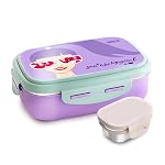Ganesh Stainless Steel Polo Insulated Lunch Box Container with Airtight Lid for Office & School Use/Food Grade/Air Tight/Easy to Carry/Leak Proof (750ml +140ml) Violet- Amazon