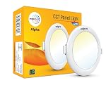 wipro 12w Round LED Alpha Panel | 3 in 1 (Colour Changing)(Cool Day White/Neutral White/Warm White) | Recessed Down Light for False Ceiling | Cutout – 125mm | Pack of 1- Amazon